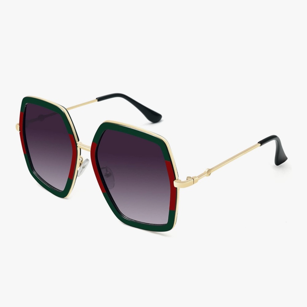 WOWSUN Oversized Big Fashion Sunglasses For Women Irregular Fashion Shades